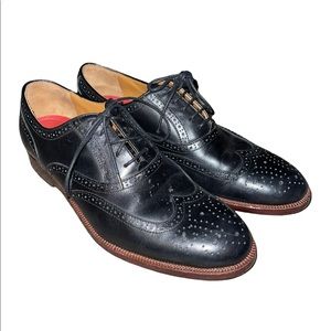 Johnson and Murphy Mens Black Dress Shoes Size 8.5 W